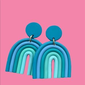 Blue Rainbow Earrings